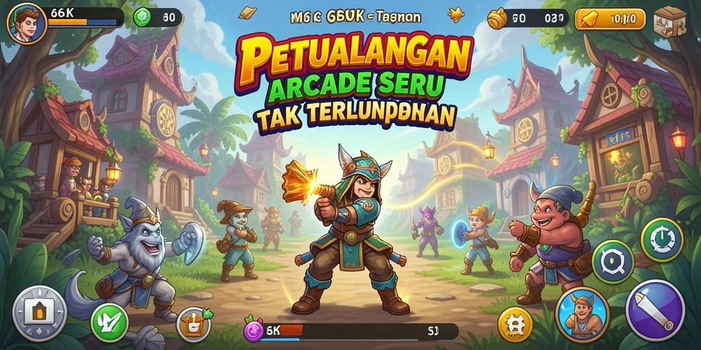 Screenshot 66K menampilkan aksi seru gameplay Arcade.