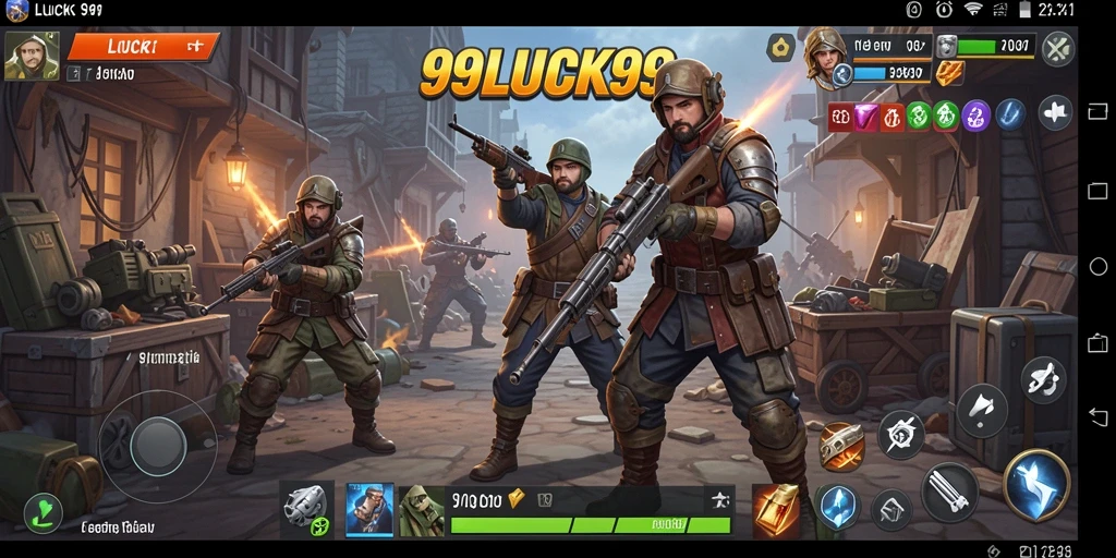 Tangkapan layar 99LUCK99 menampilkan aksi tembak-menembak yang mendebarkan.
