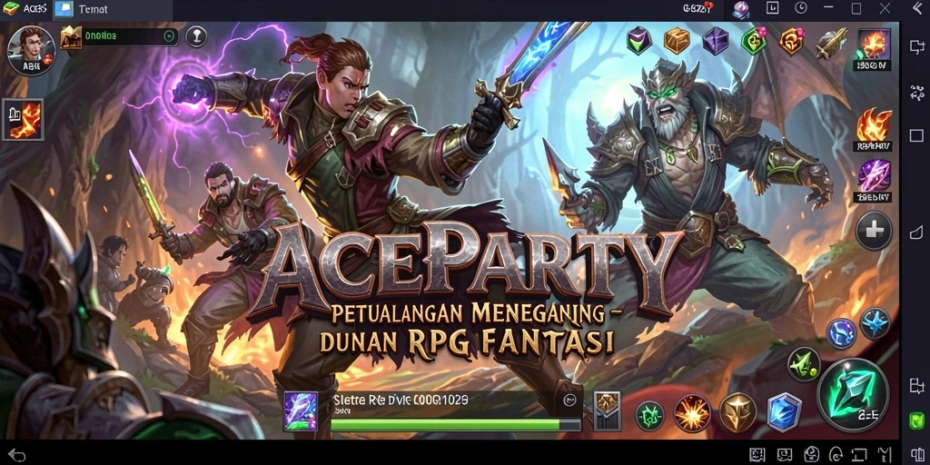 Tampilan luar biasa dari gameplay RPG di ACEPARTY.
