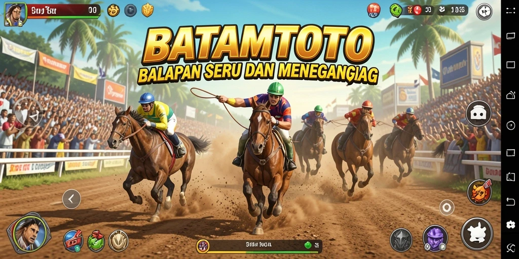 Gameplay BATAMTOTO yang mendebarkan saat balapan.