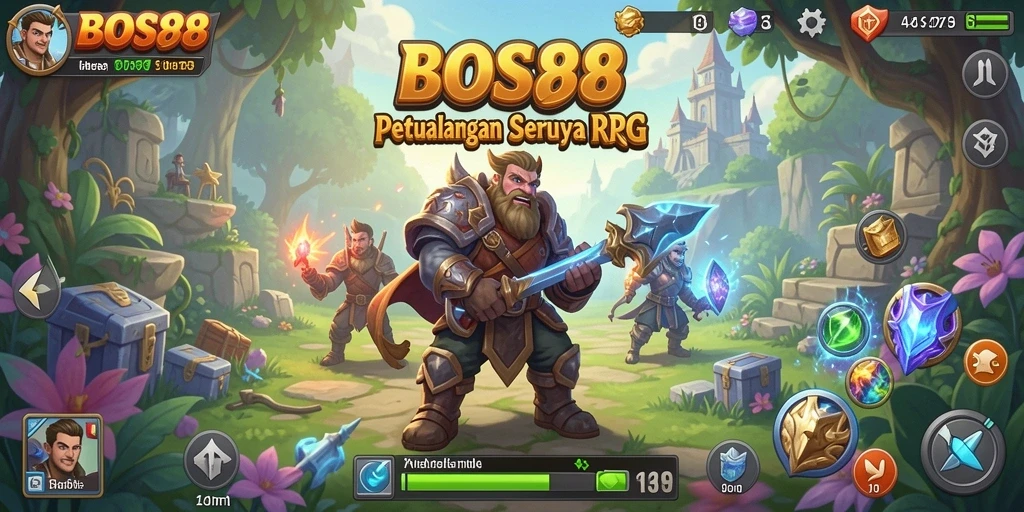 Tampilan gameplay RPG yang mendebarkan dan penuh strategi.