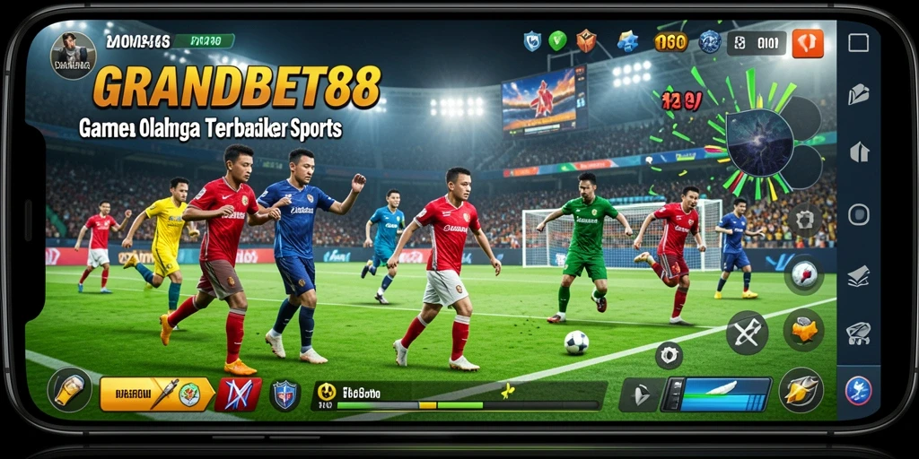 Screenshot gameplay seru dari GRANDBET88 dengan aksi olahraga yang mendebarkan.
