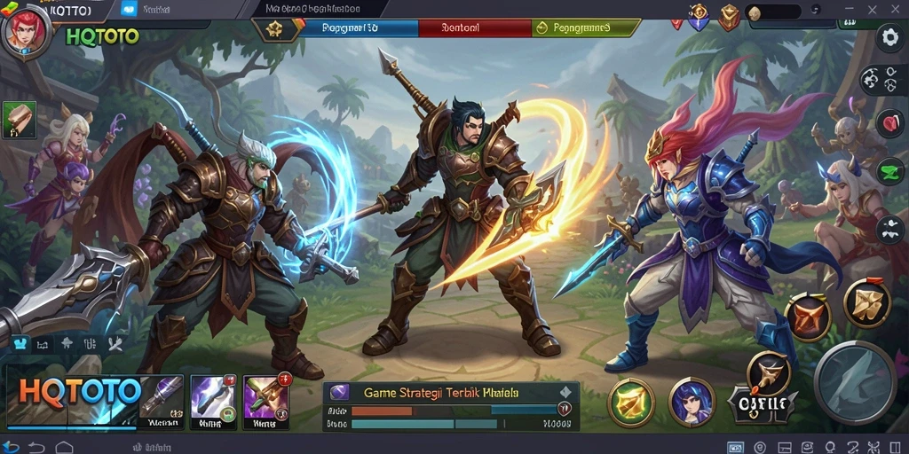 Tampilan menarik dari gameplay HQTOTO yang mendebarkan.