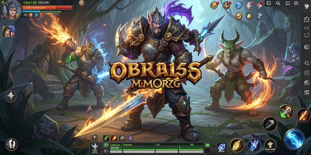Tangkapan layar utama OBOR138 menampilkan aksi seru dalam gameplay MMORPG.