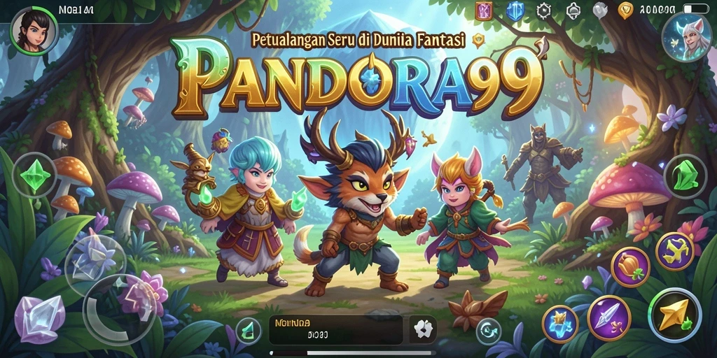 Tangkapan layar menampilkan aksi petualangan di PANDORA99.