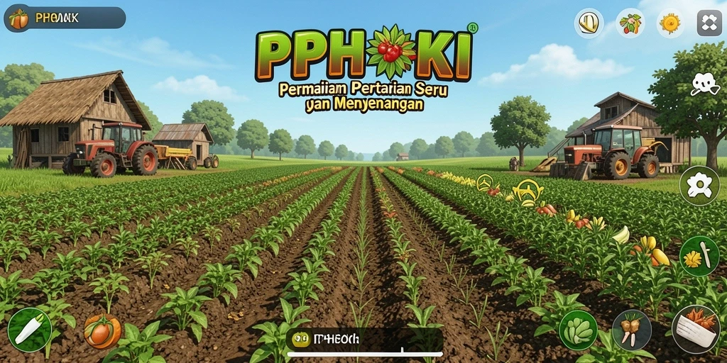 Tampilan gameplay seru dengan kegiatan pertanian di PPHOKI.