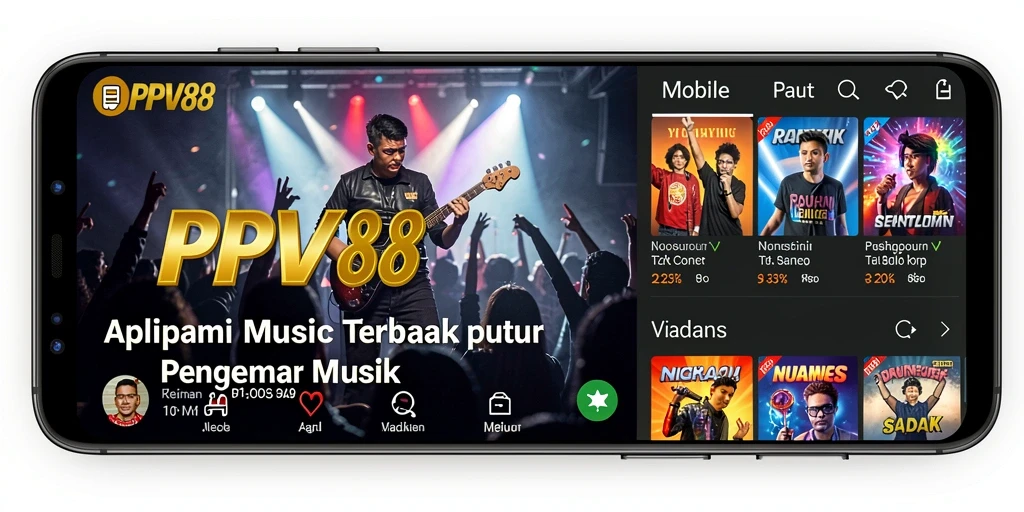 Tampilan gameplay menarik dari PPV88 yang menggabungkan musik dan permainan.