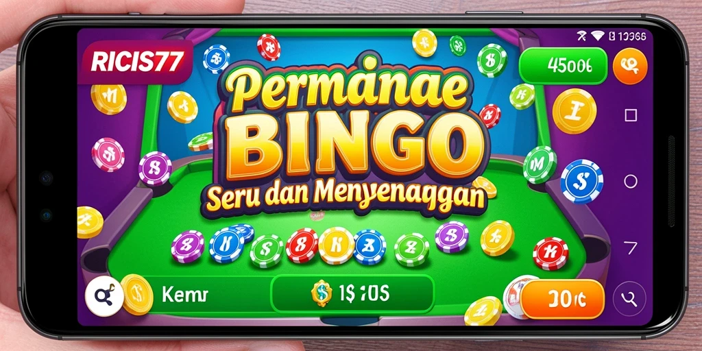 Gameplay seru Bingo dalam RICIS77 yang menantang.