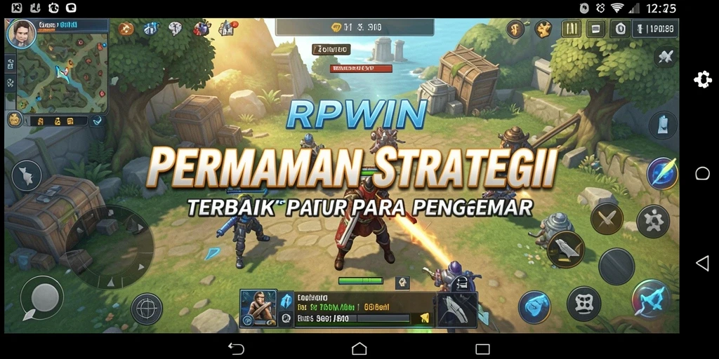 Tampilan dinamis dari gameplay RPWIN yang penuh strategi.