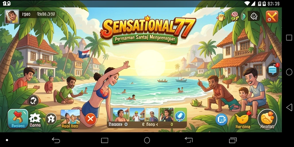Tangkapan layar menampilkan aksi gameplay SENSATIONAL77 yang seru.