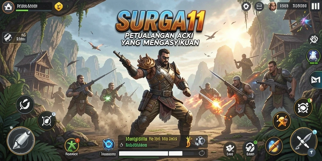 Tangkapan layar dari gameplay SURGA11 yang penuh aksi dan seru.