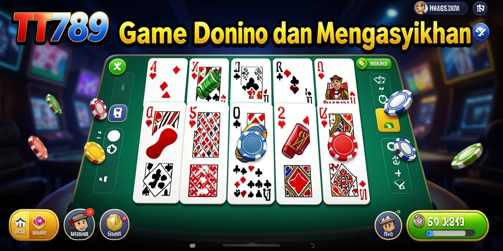 Tampilan gameplay Domino yang seru di TT789.
